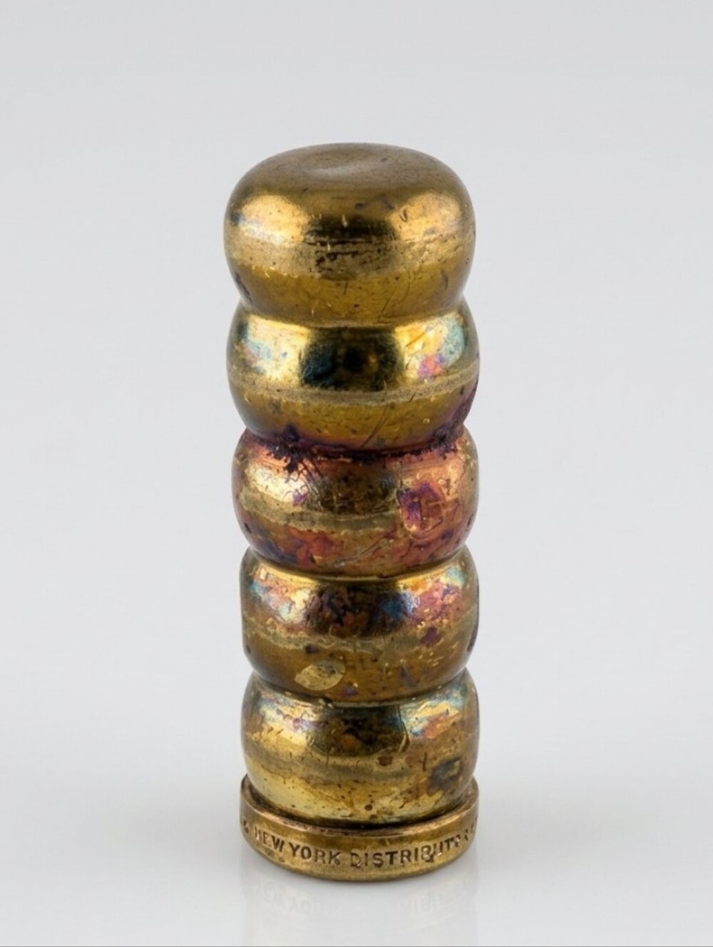 Vtg Helena Rubenstein New York Brass Lipstick Holder